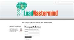 Desktop Screenshot of leadmastermind.com